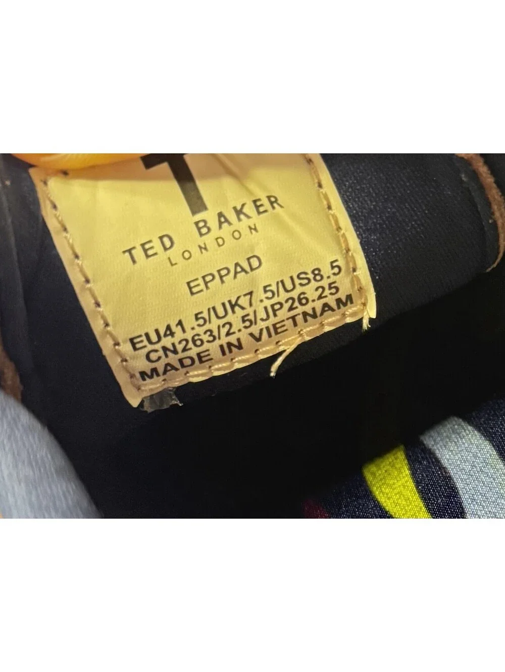 Ted Baker EPPAD Suede Textured Trainer Sneakers Dusty Pink US Sz 8.5 Mens